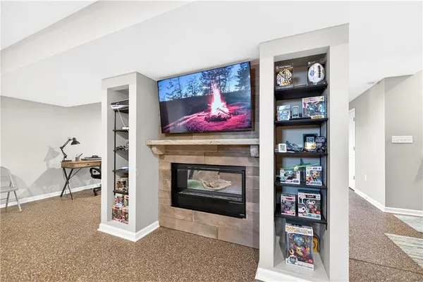 a view of cabinets with wooden floor