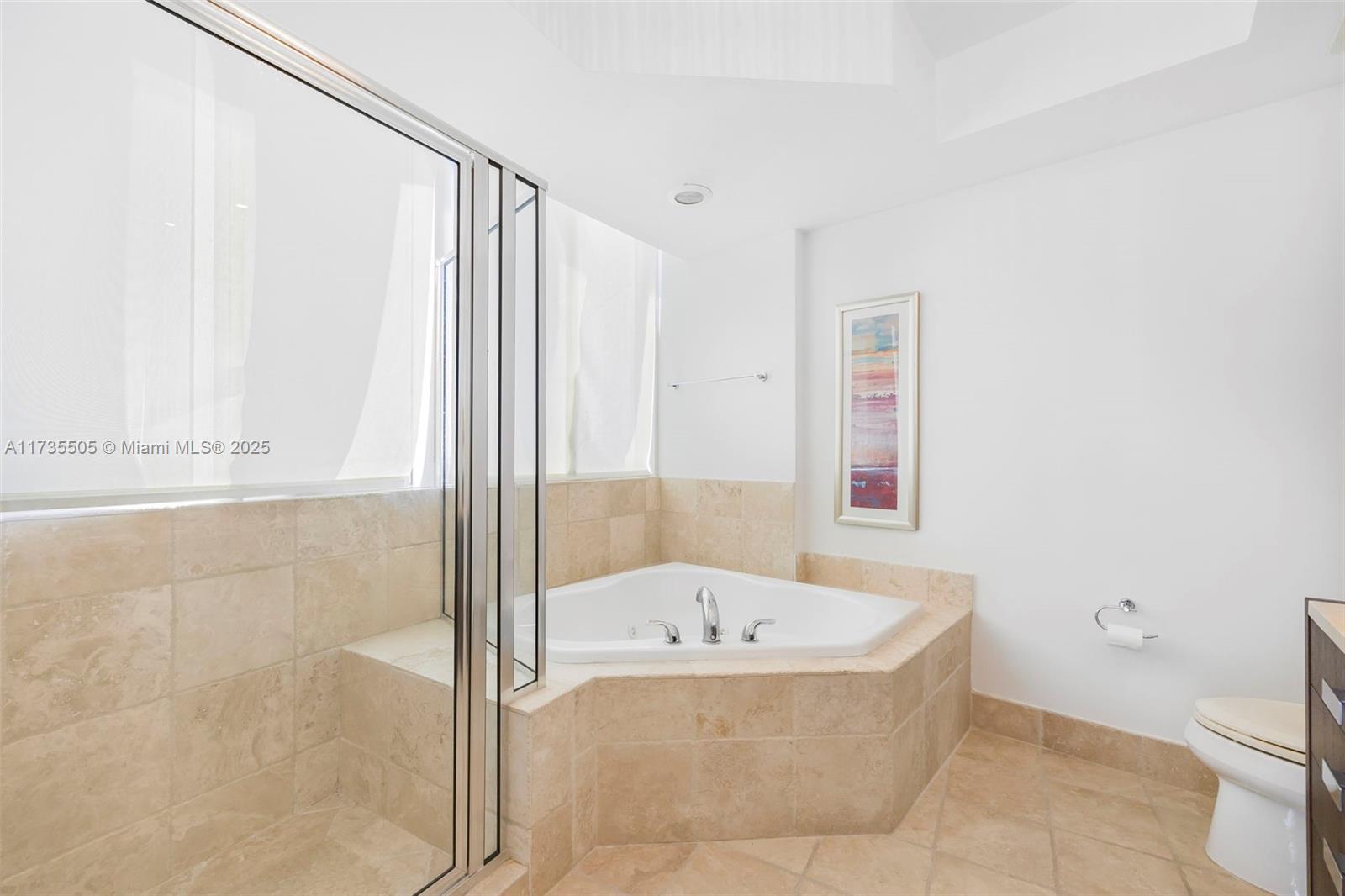 18201 Collins Avenue, Unit PH5109 Sunny Isles Beach, FL 33160 - Photo 28 of 53 a bathroom with a bathtub and a shower