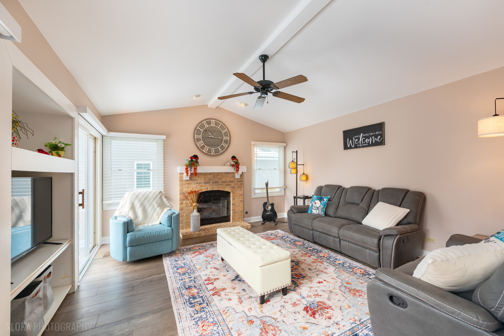 1259 Chickory Ridge Trail Cary, IL 60013 - Photo 11 of 31 a living room with furniture and a fireplace