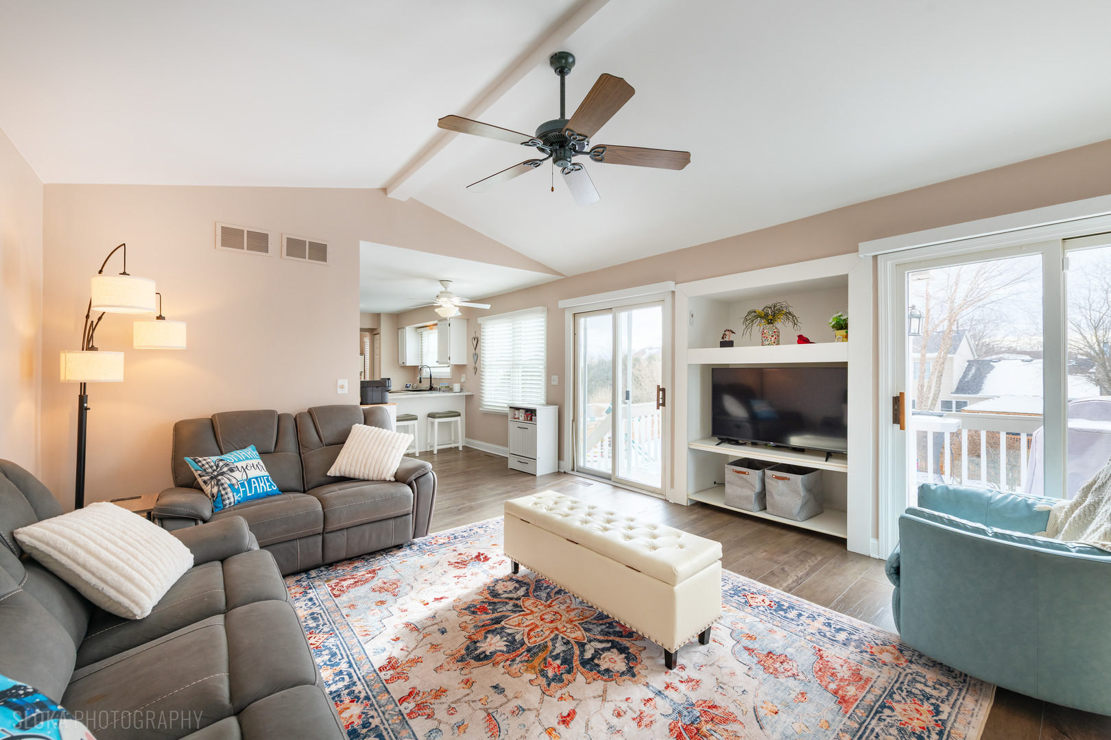 1259 Chickory Ridge Trail Cary, IL 60013 - Photo 12 of 31 a living room with furniture and a flat screen tv