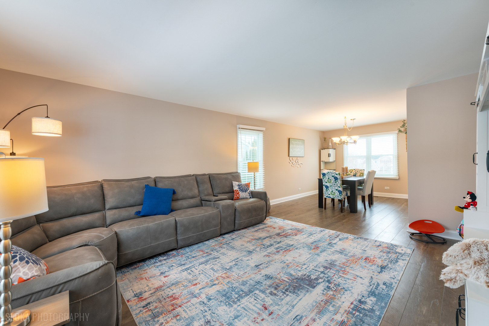 1259 Chickory Ridge Trail Cary, IL 60013 - Photo 3 of 31 a living room with furniture and a wooden floor