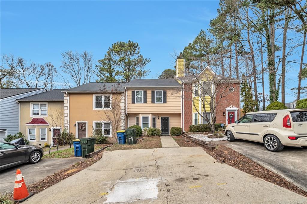 a building with trees in front of it