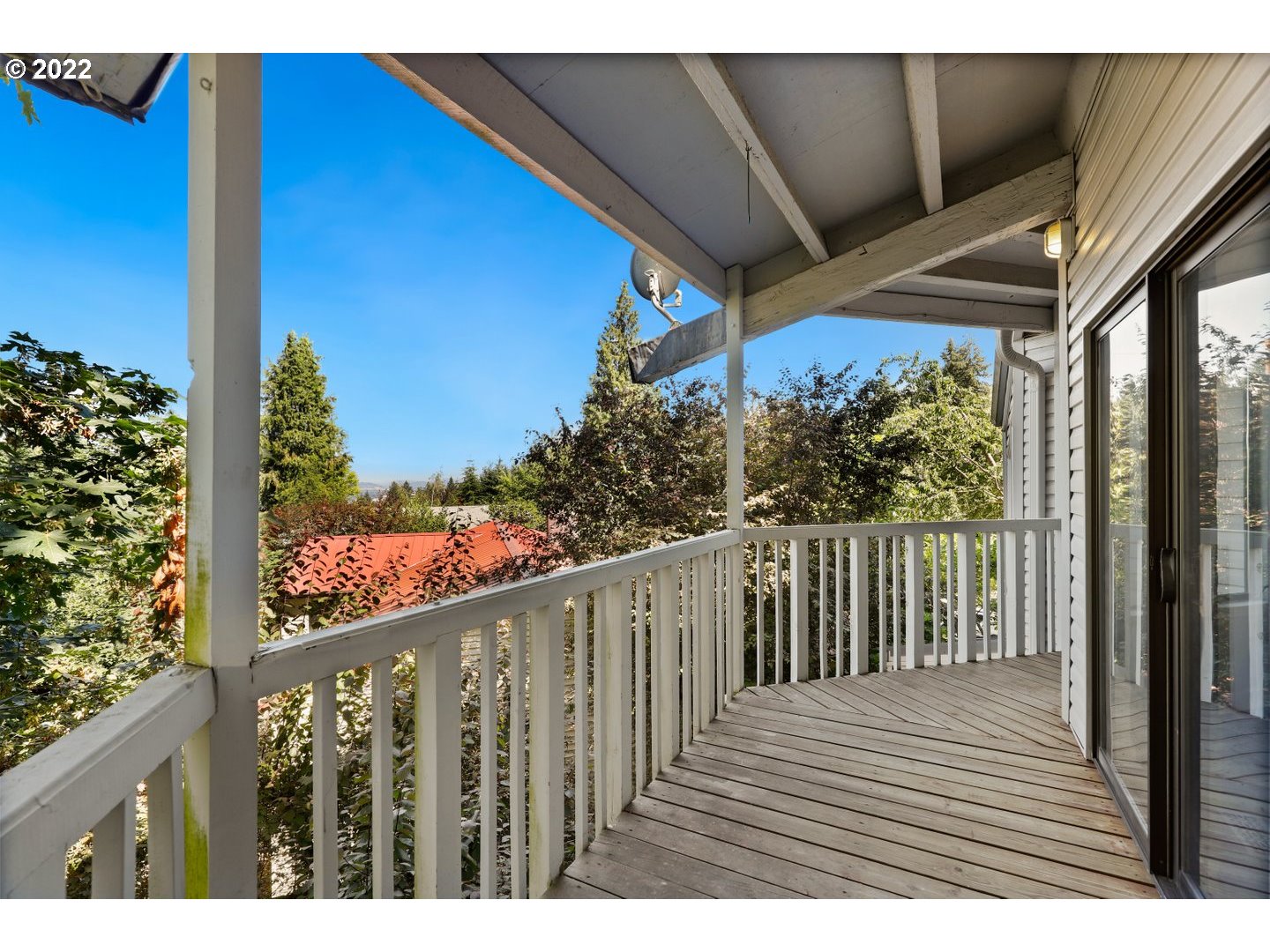 3143 Southwest Sherwood Place Portland, OR 97201 - Photo 28 of 32 a view of balcony with wooden floor