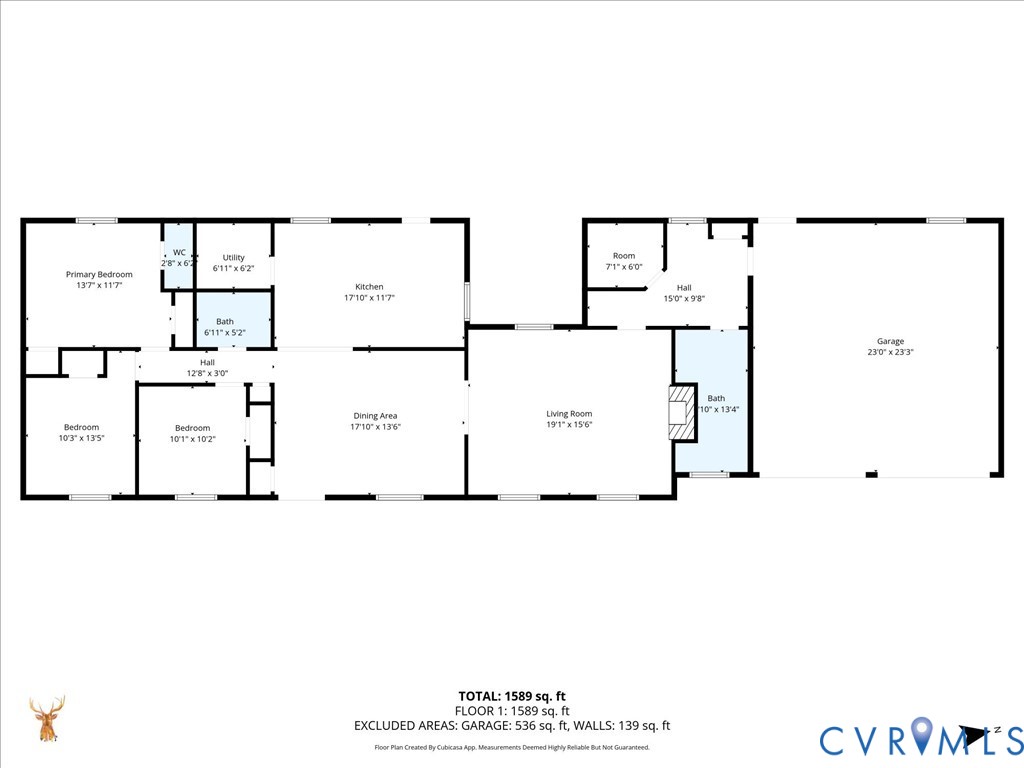 15415 Hopeful Church Road Bumpass, VA 23024 - Photo 21 of 27 a picture of a floor plan