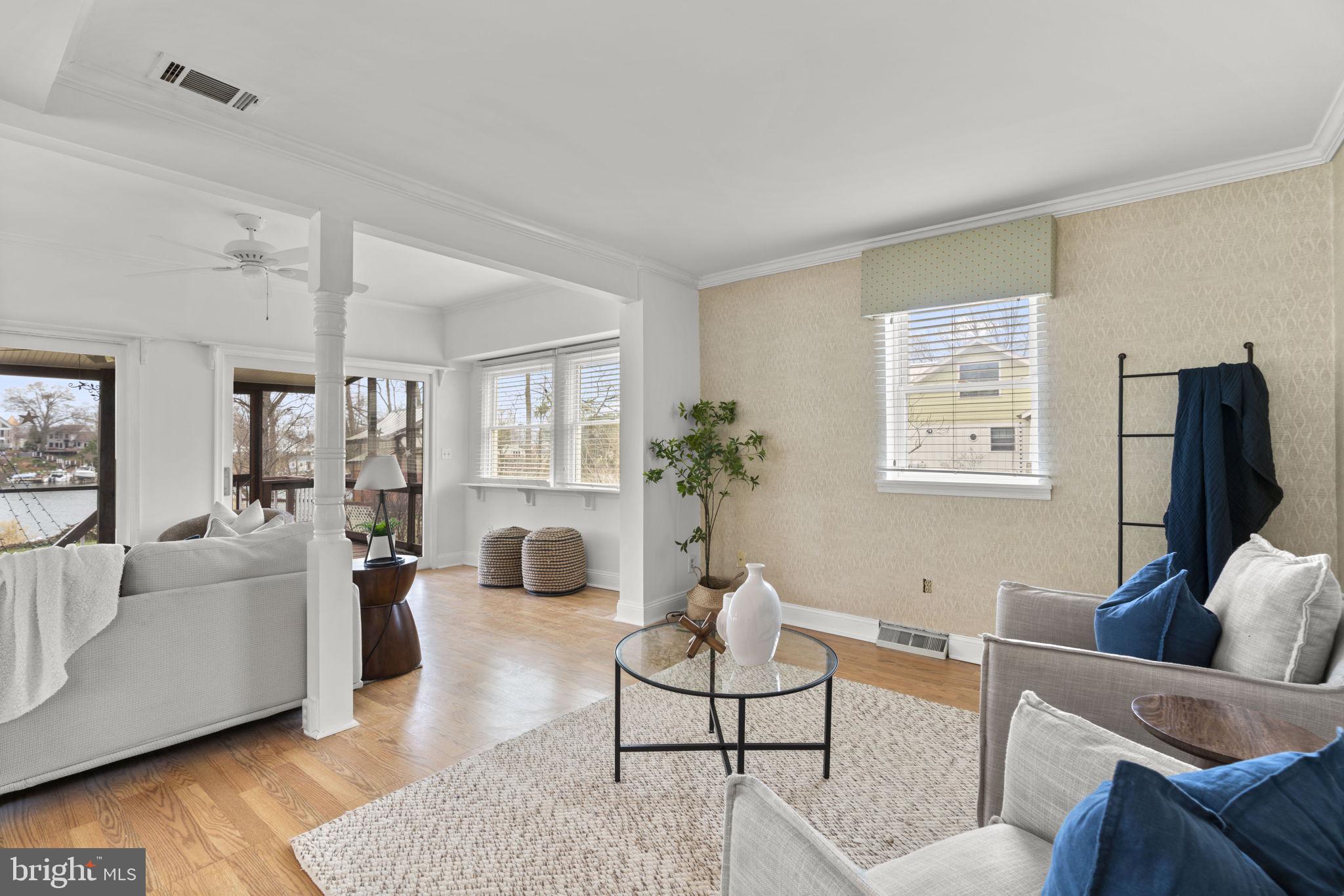 452 Carvel Beach Road Carvel Beach, MD 21226 - Photo 6 of 71 a living room with furniture and a flat screen tv