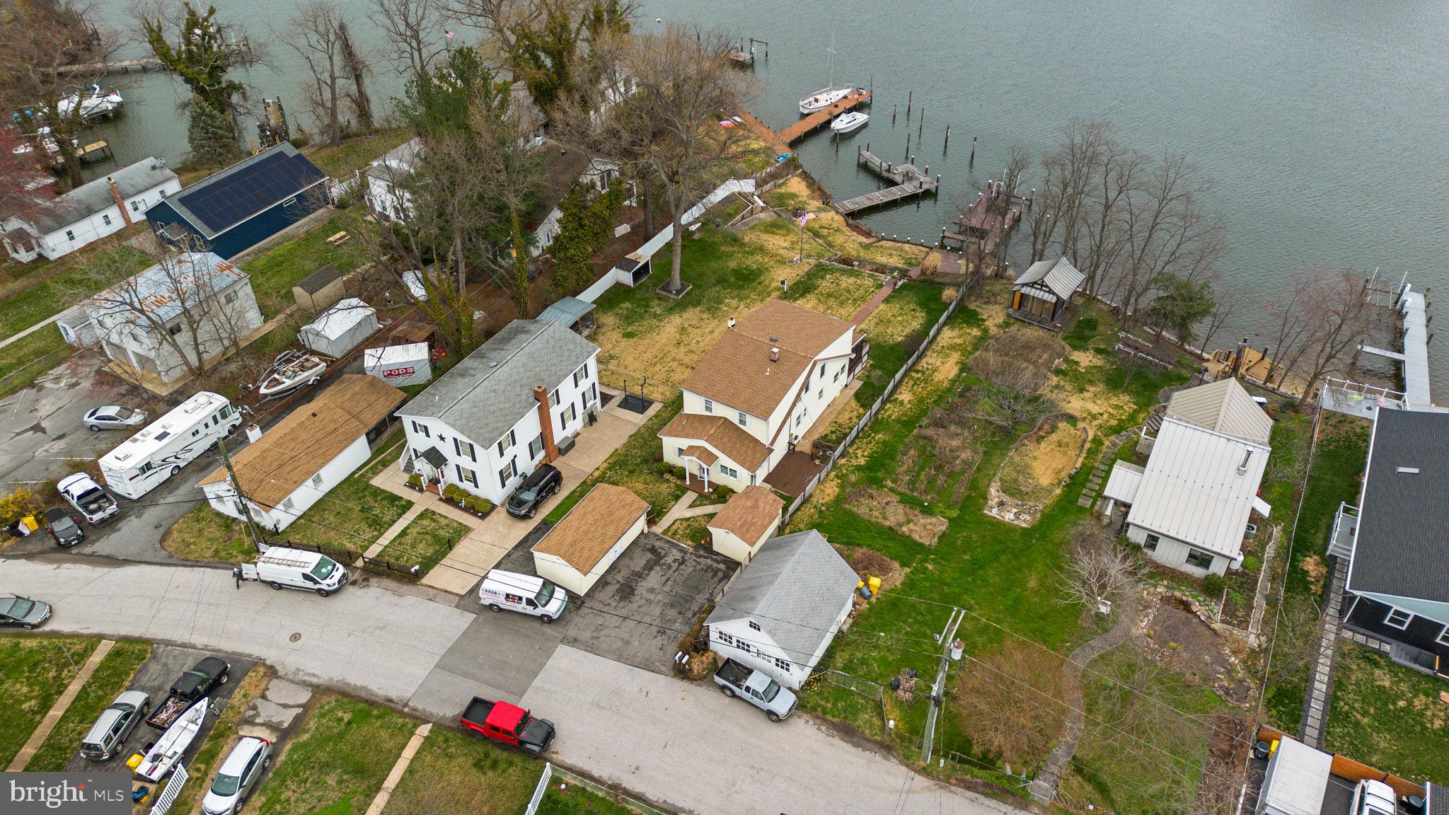 452 Carvel Beach Road Carvel Beach, MD 21226 - Photo 63 of 71 an aerial view of a house with a yard and garden