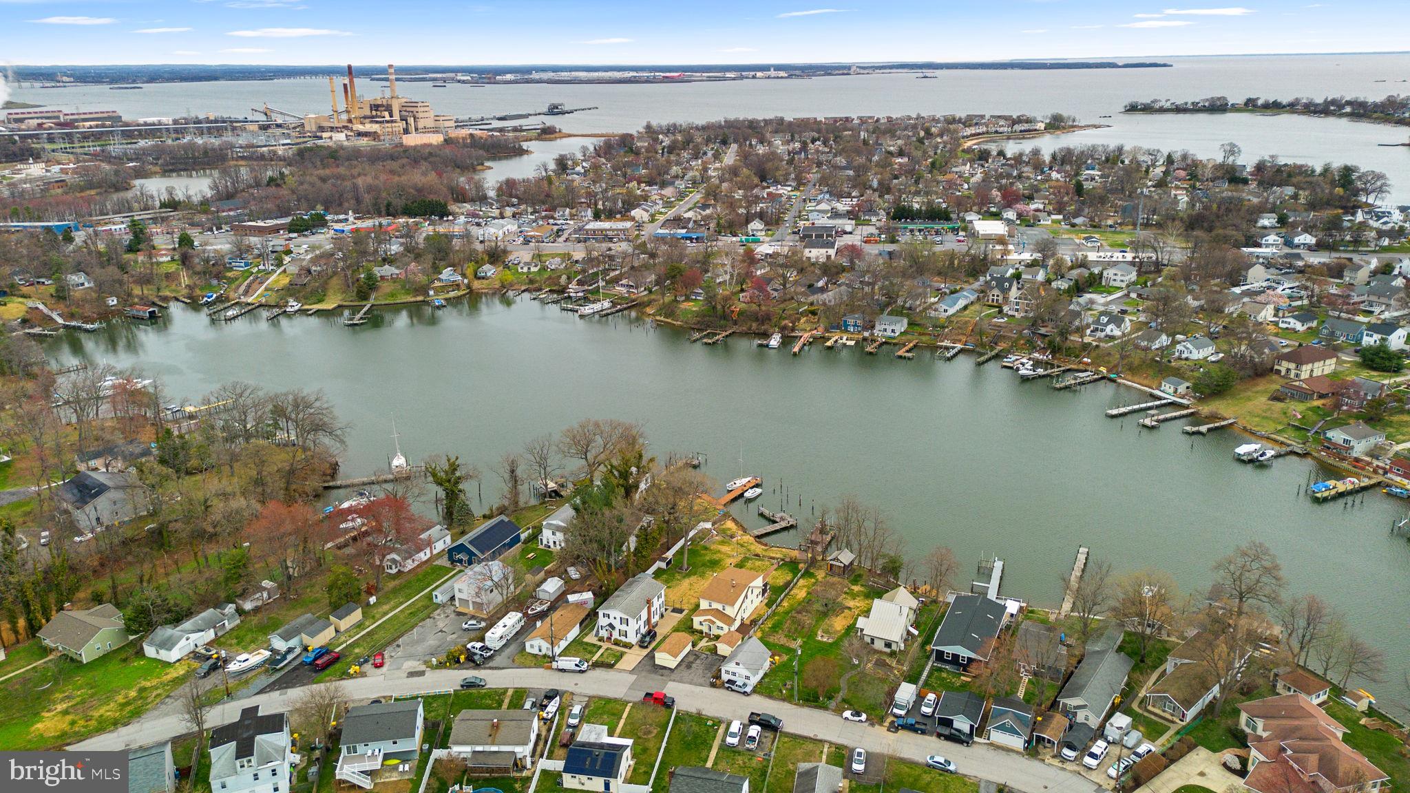 452 Carvel Beach Road Carvel Beach, MD 21226 - Photo 71 of 71 an aerial view of a city with lots of residential buildings ocean and mountain view