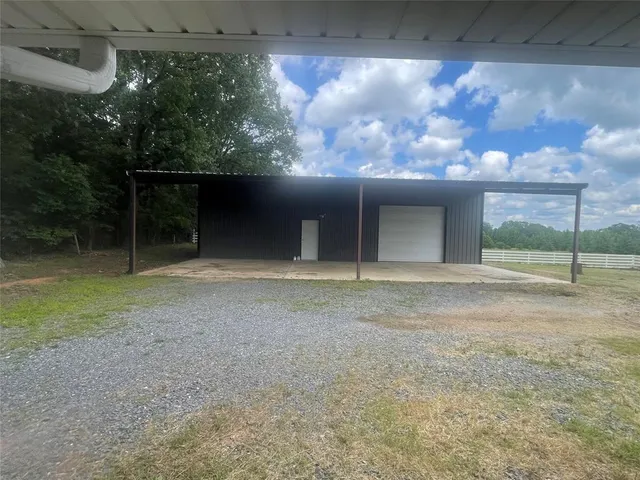 a view of backyard and tree