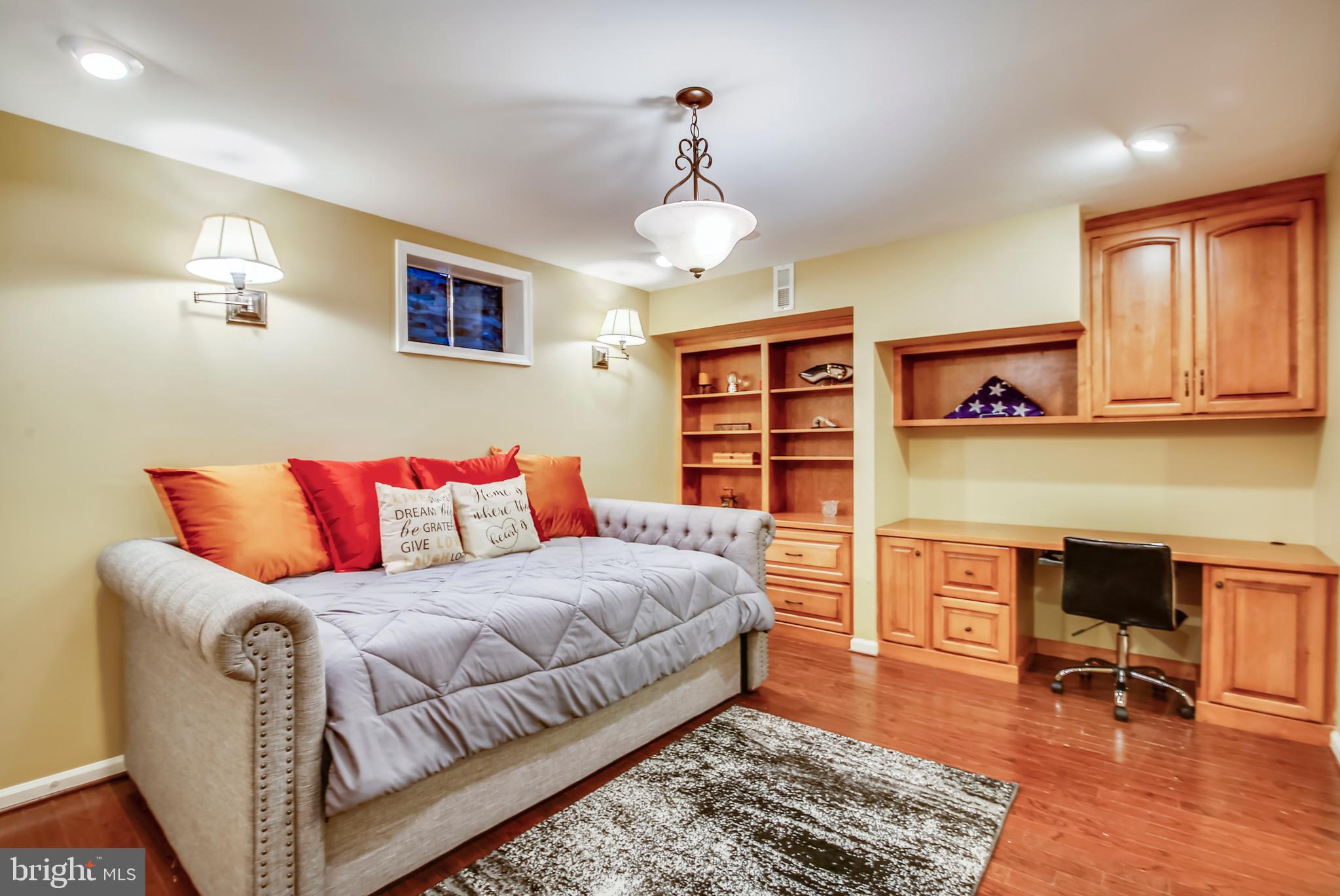 10819 Avonlea Ridge Place Damascus, MD 20872 - Photo 32 of 65 Lower Level Bedroom has Custom Built-In Shelving!