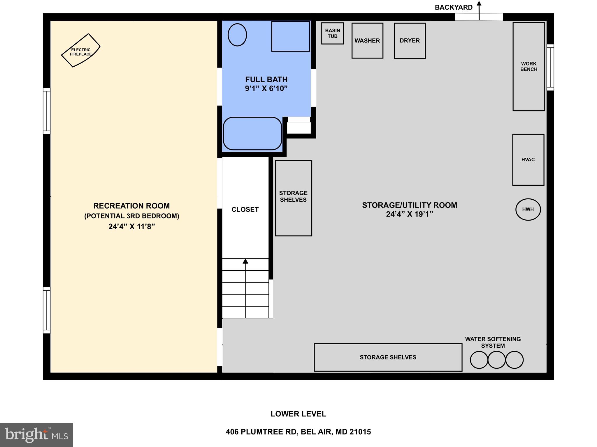 406 Plumtree Road Bel Air, MD 21015 - Photo 59 of 59 Lower Level Flexible Floor Plan Design