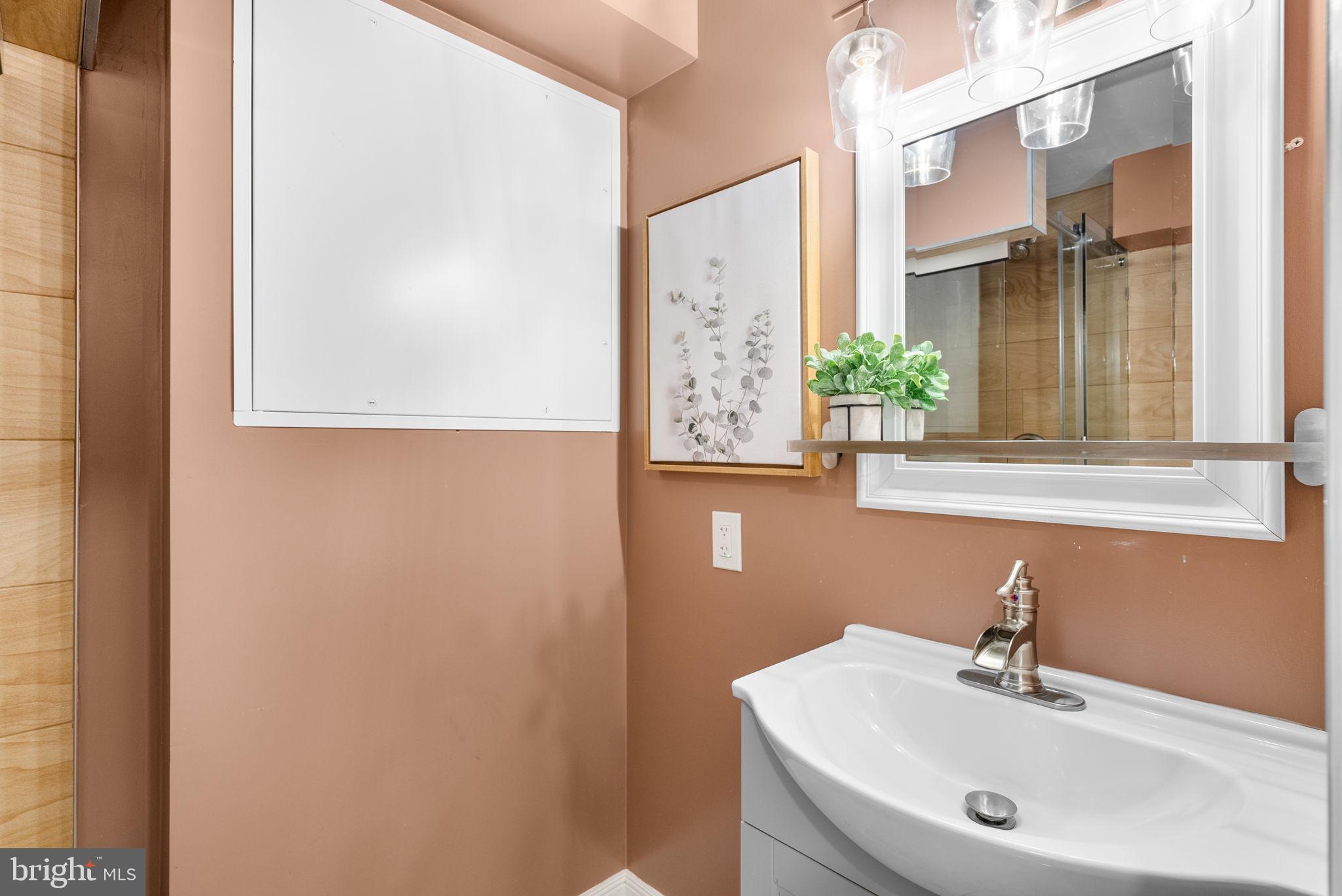9907 Big Rock Road Silver Spring, MD 20901 - Photo 33 of 45 a bathroom with a sink and a mirror