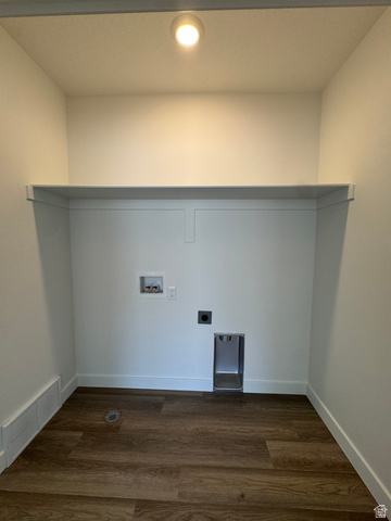 1476 North 1875 West, Unit 152 Layton, UT 84041 - Photo 14 of 20 Laundry area featuring wood-finish flooring, a built-in shelf, and recessed lighting