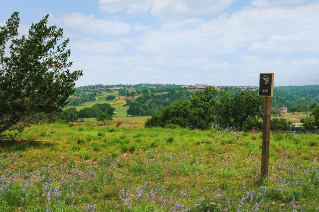 a view of a green field with lots of green space