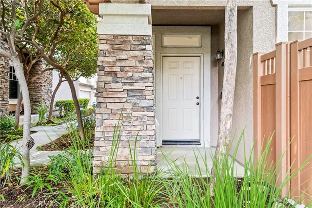 a view of front door of house