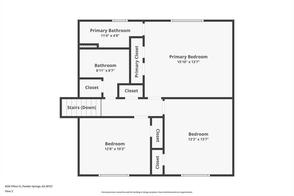 4534 Tifton Court Powder Springs, GA 30127 - Photo 23 of 23 a picture of a floor plan