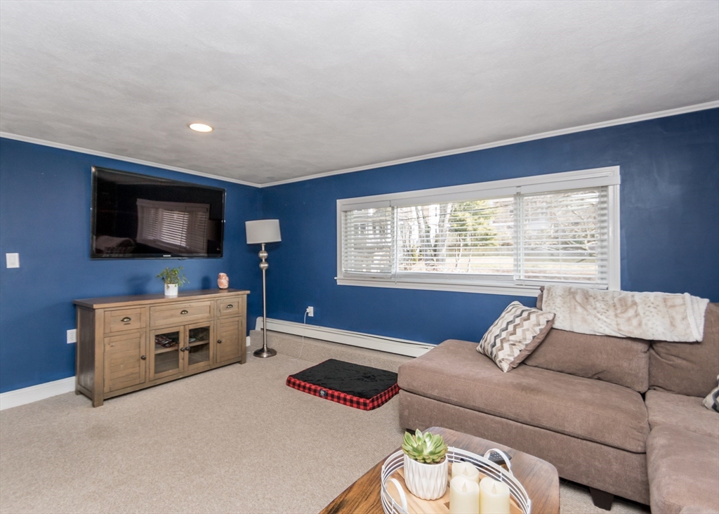 27 Sherman Street Needham, MA 02494 - Photo 22 of 32 a living room with furniture and a flat screen tv