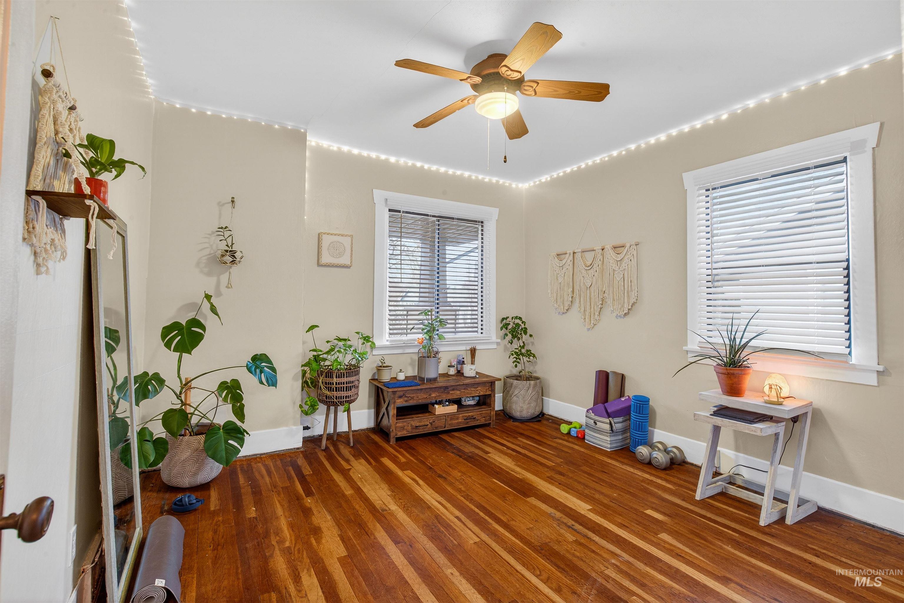 1021 11th Avenue Lewiston, ID 83501 - Photo 7 of 41 Sitting room featuring hardwood / wood-style flooring and a ceiling fan