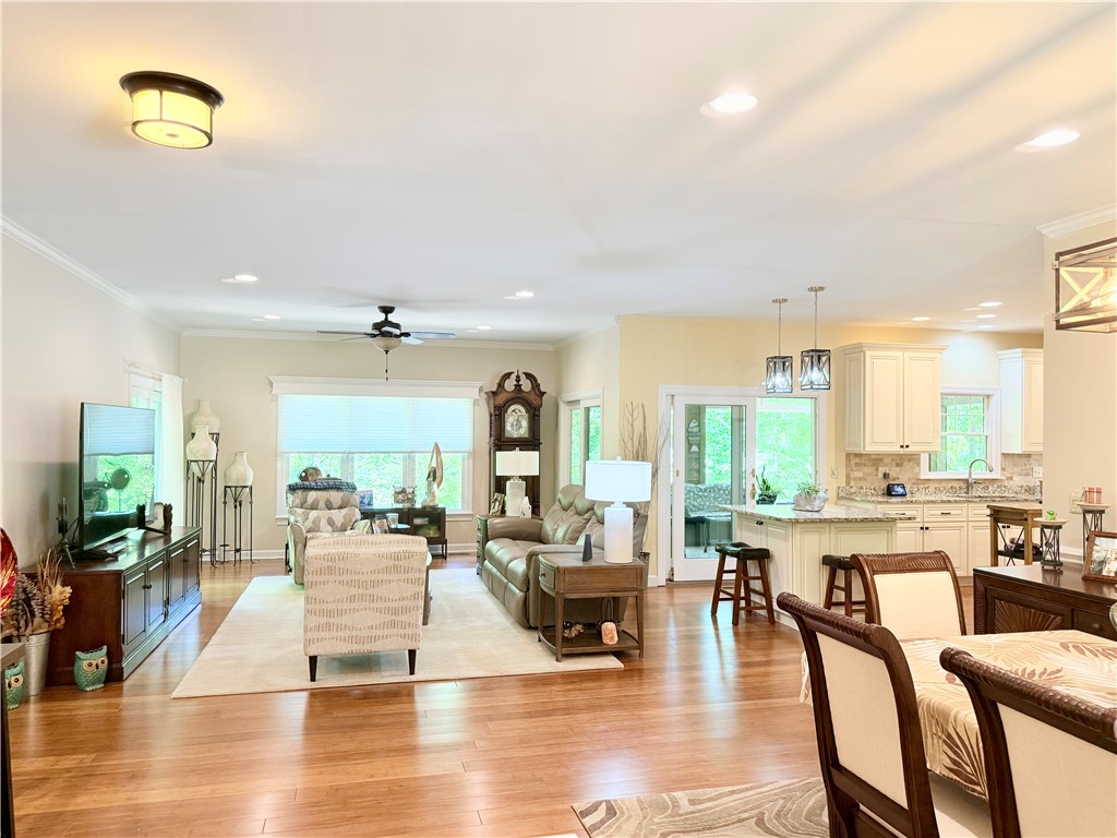 10 Captain Lane Salem, SC 29676 - Photo 2 of 28 This inviting space combines a comfortable living area with a bright, open-concept kitchen.