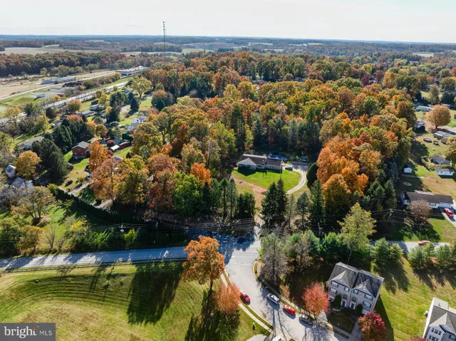 an aerial view of multiple house