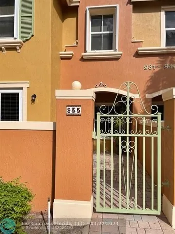 a view of front door of house