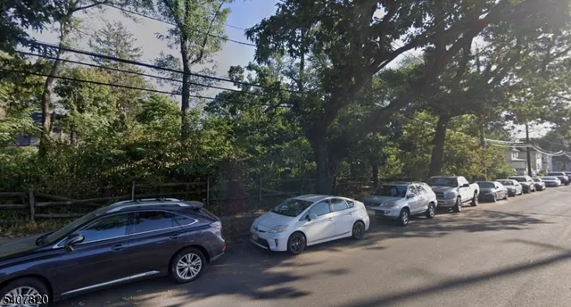 a view of a car in a road
