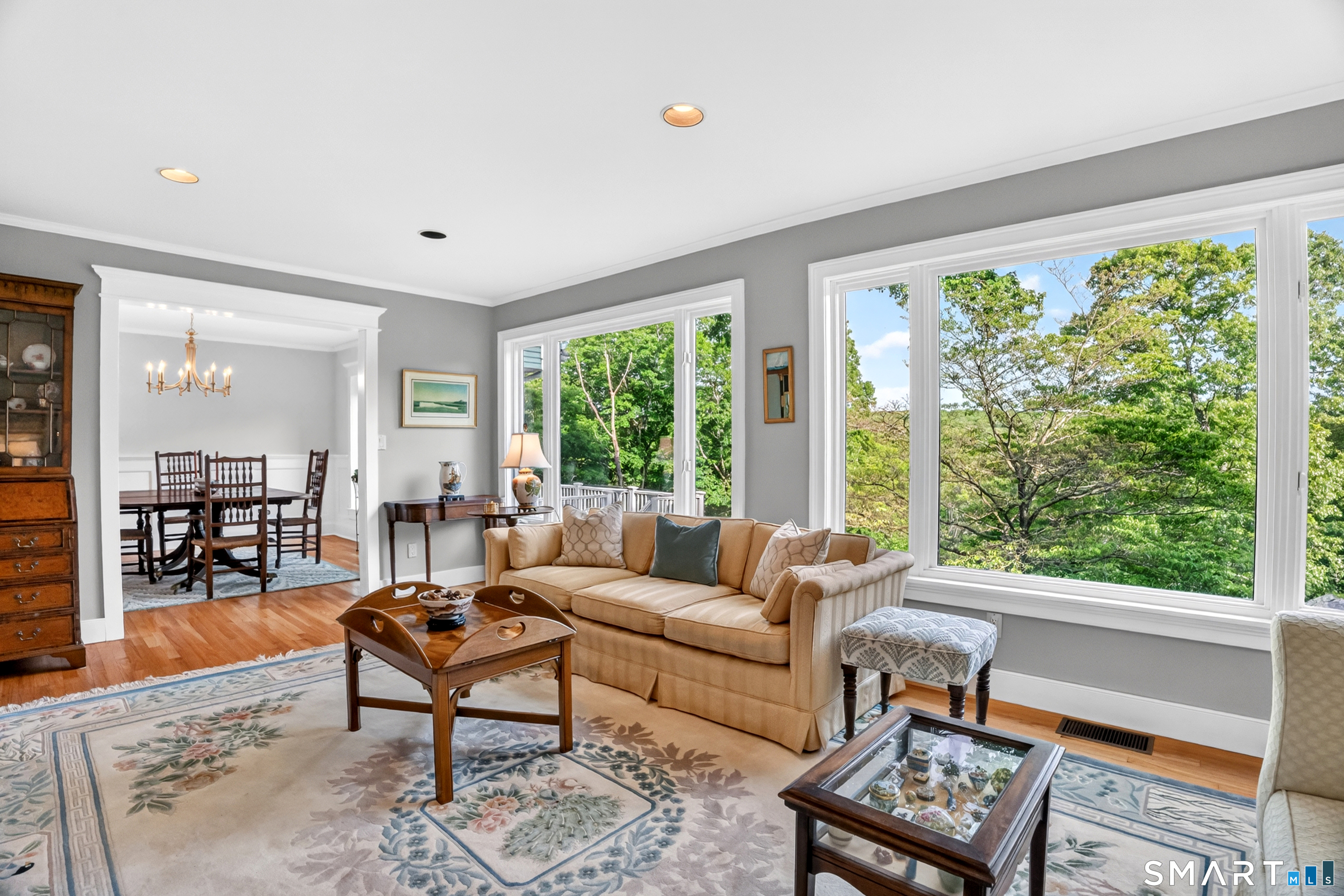 253-4 Grassy Hill Road Lyme, CT 06371 - Photo 10 of 40 windows with newly installed 3M Prestige window film for UV protection and heat reduction