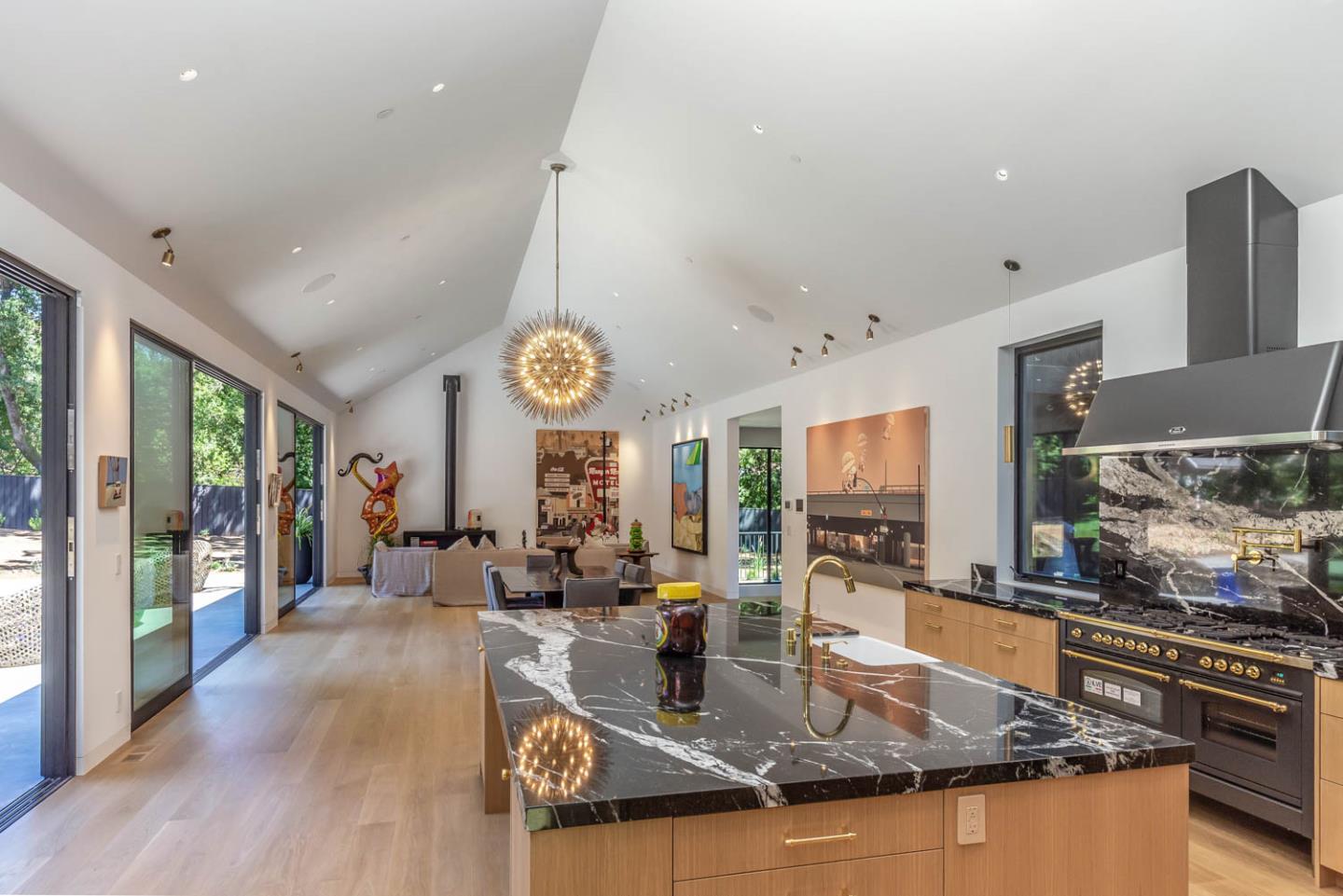 3450 Tripp Road Woodside, CA 94062 - Photo 5 of 27 a view of a kitchen and dining room