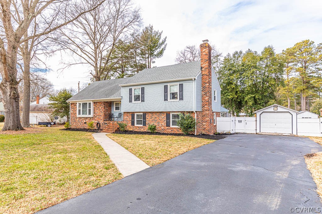 8202 Cardova Road Richmond, VA 23227 - Photo 1 of 48 FRONT ELEVATION, PAVED DRIEWAY, LANDSCAPED