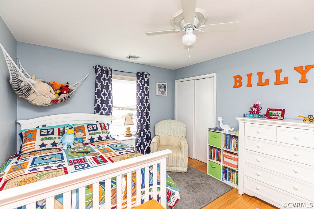 8202 Cardova Road Richmond, VA 23227 - Photo 34 of 48 BEDROOM W/ HW FLOOR, CEILING FAN