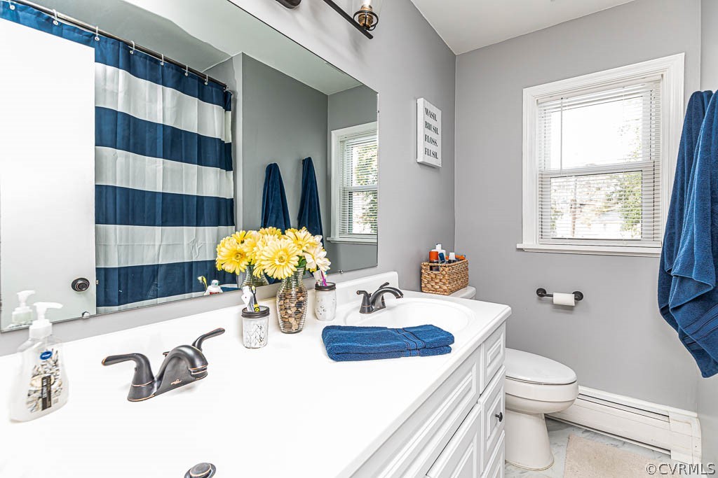 8202 Cardova Road Richmond, VA 23227 - Photo 37 of 48 FULL BATH, RENOVATED, DOUBLE VANITY, STONE FLOORS