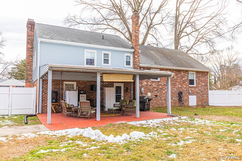 8202 Cardova Road Richmond, VA 23227 - Photo 43 of 48 REAR ELEVATION, LARGE PATIO