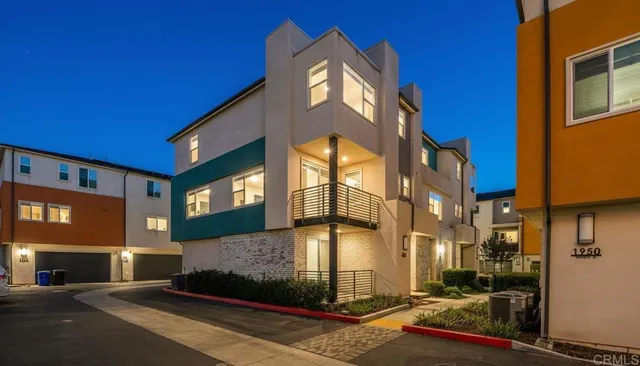 a view of a building with a street