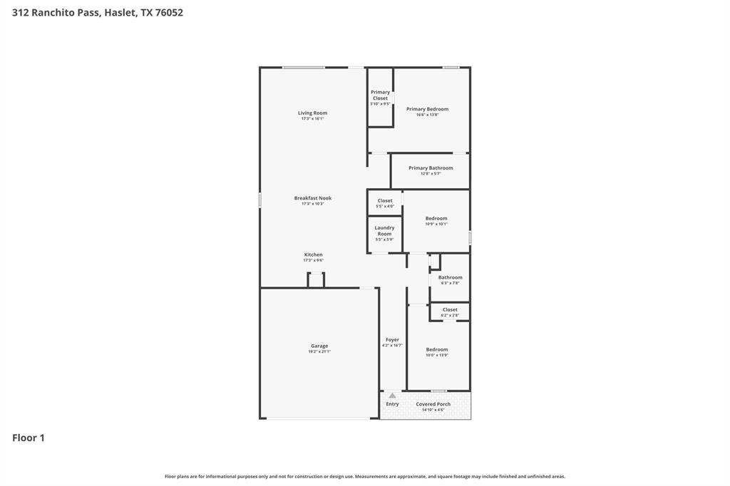 312 Ranchito Pass Fort Worth, TX 76052 - Photo 30 of 30 View of home floor plan