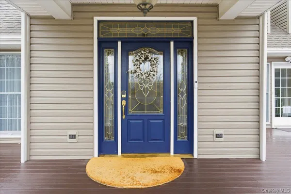 a view of a entryway door of the house