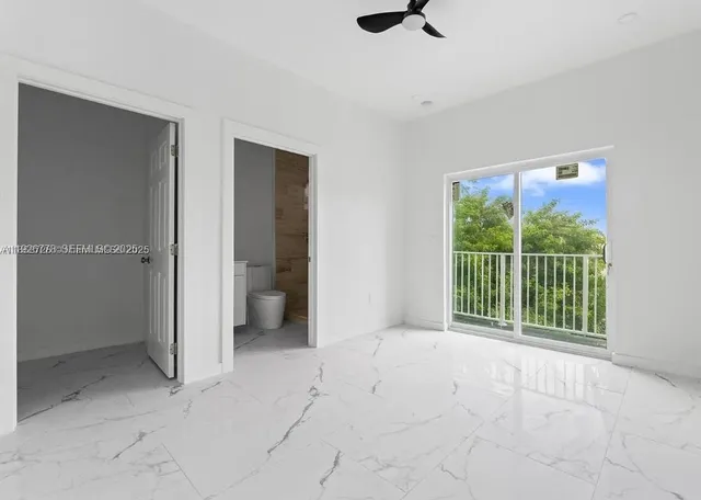 a view of an empty room