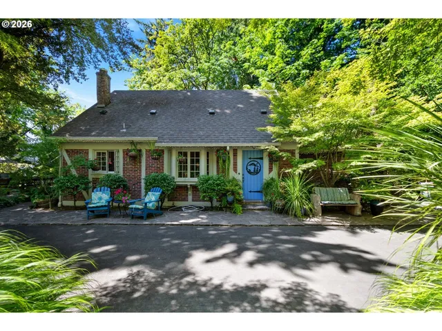 a view of a house with a patio