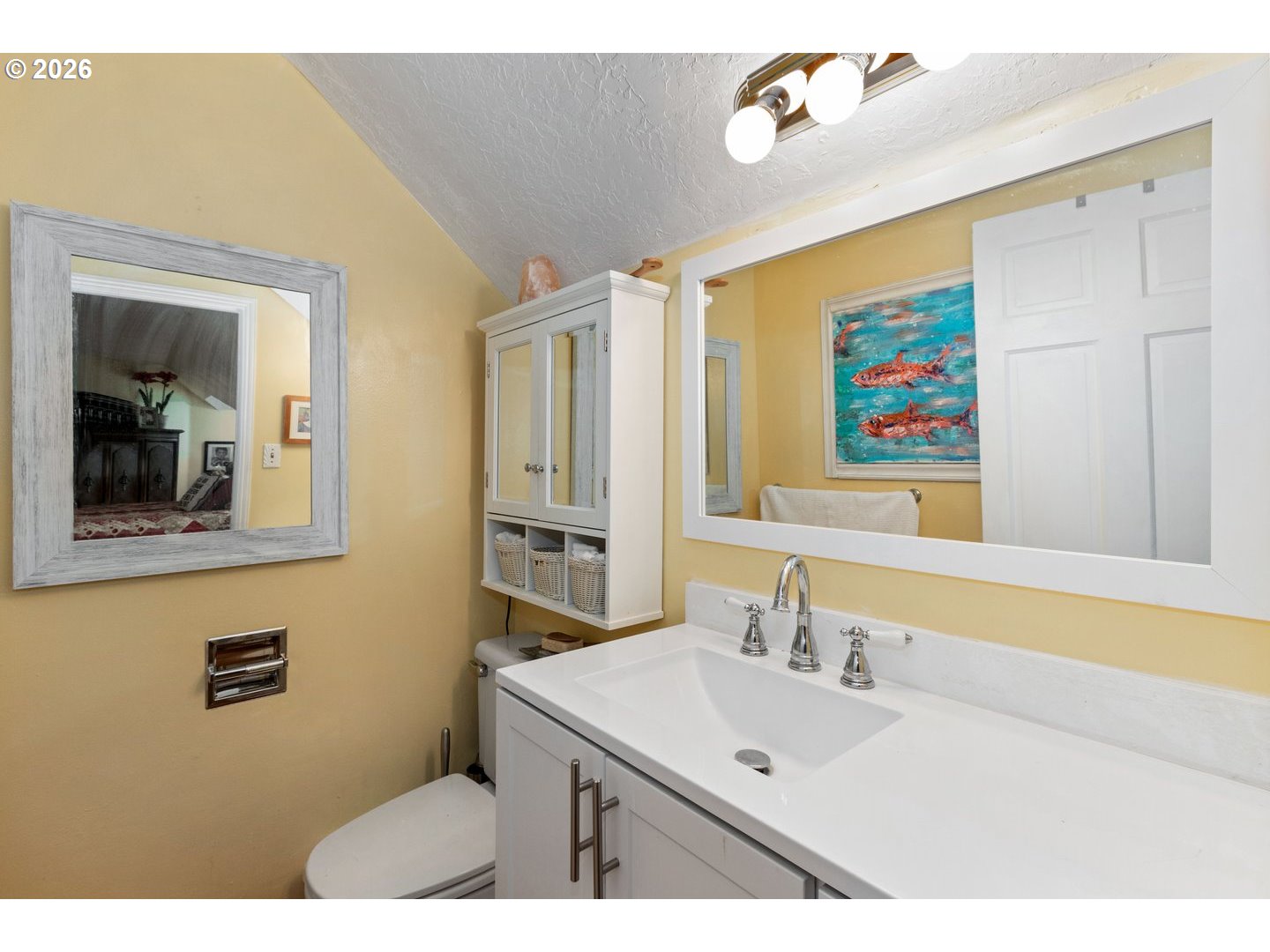 4300 Pacific Way Longview, WA 98632 - Photo 15 of 33 a bathroom with a sink a mirror and a shower