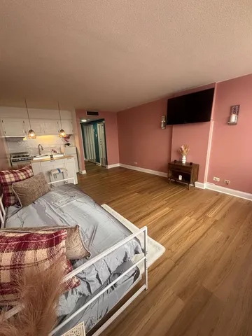 wooden floor with large window