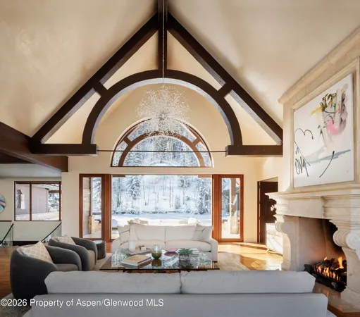 a view of an entryway with a fireplace