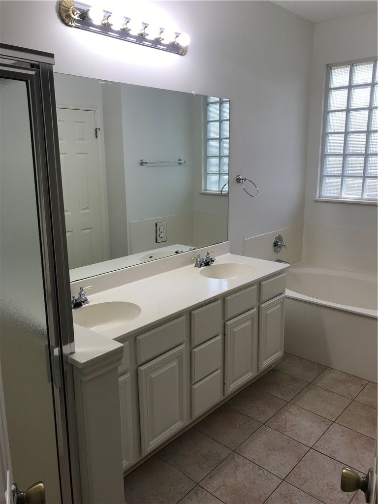 6428 Ruxton Lane Austin, TX 78749 - Photo 15 of 23 a bathroom with a sink vanity and mirror