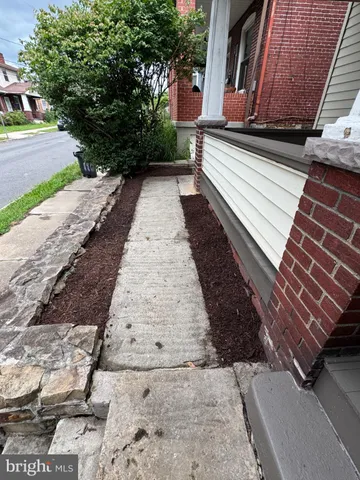 a backyard of a house