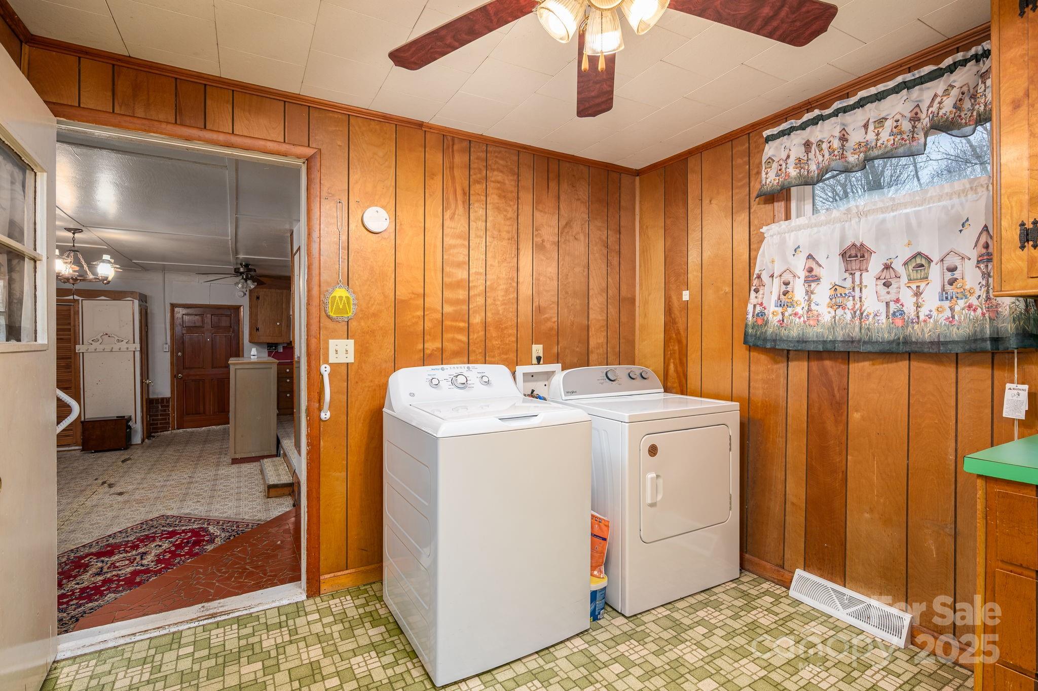 6331 Smith Road Vale, NC 28168 - Photo 24 of 33 a view of utility room with washer and dryer