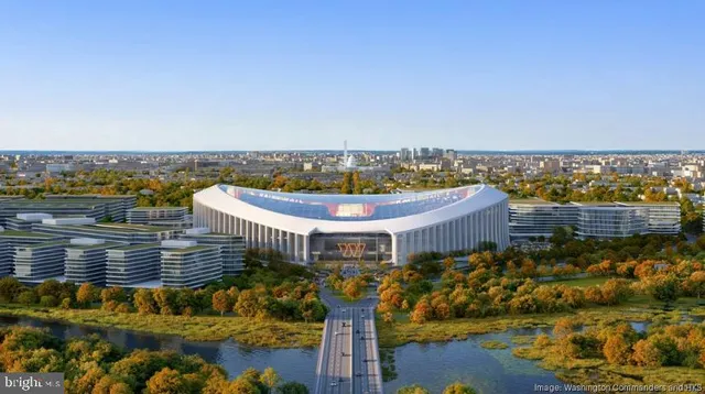 a view of a lake with houses