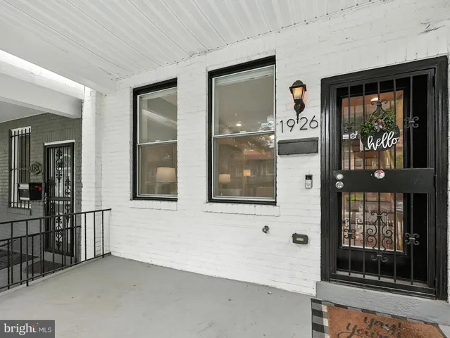 front view of a house with a glass door