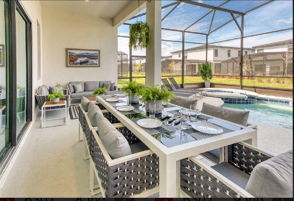 6301 Sand Skipper Road Orlando, FL 32821 - Photo 67 of 80 a view of a dining room with furniture window and outside view