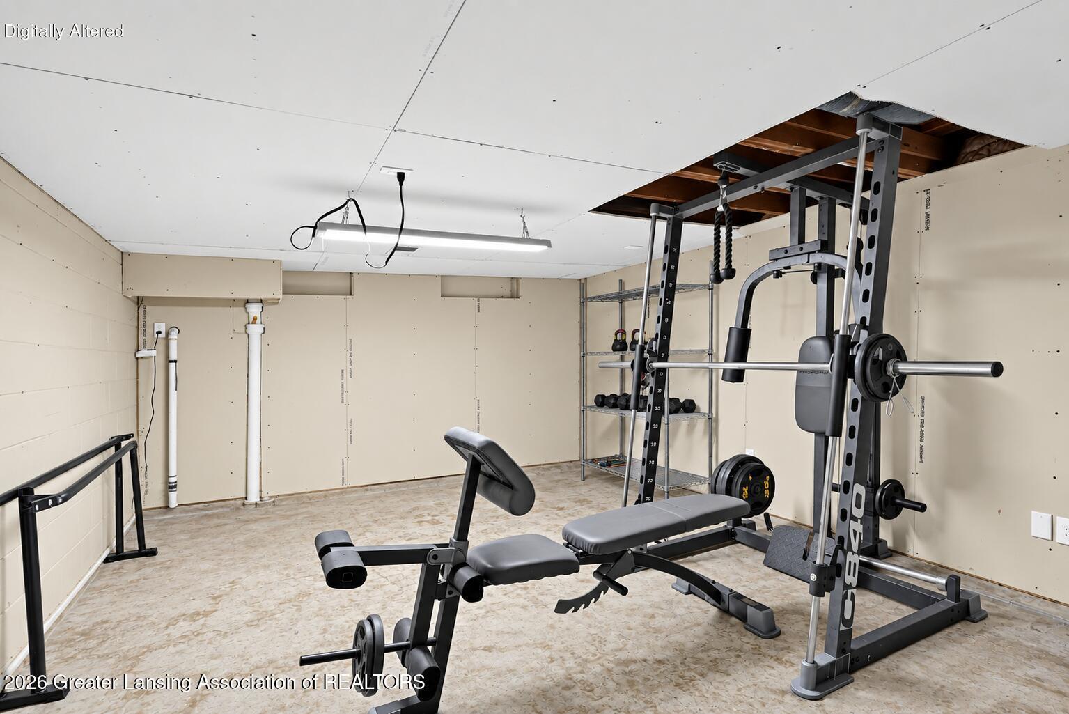 2224 Pembroke Road Lansing, MI 48906 - Photo 28 of 30 Workout Area (basement)