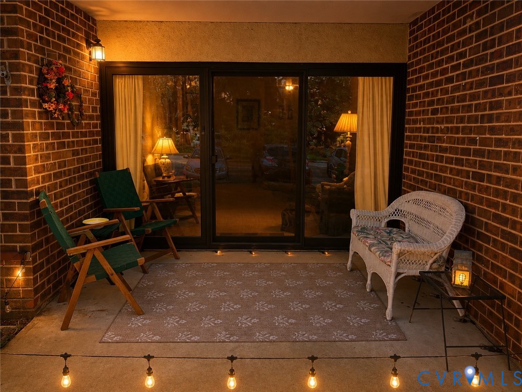 1507 Bronwyn Road, Unit T3 Henrico, VA 23238 - Photo 28 of 42 Brick exterior patio with concrete flooring, frame