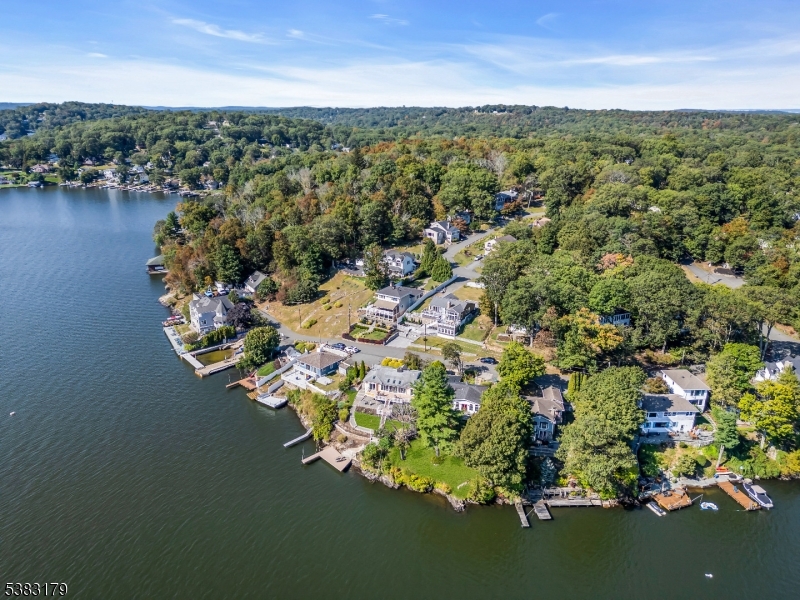 11 Bass Rock Road Hopatcong, NJ 07843 - Photo 47 of 50 an aerial view of a house with a lake view