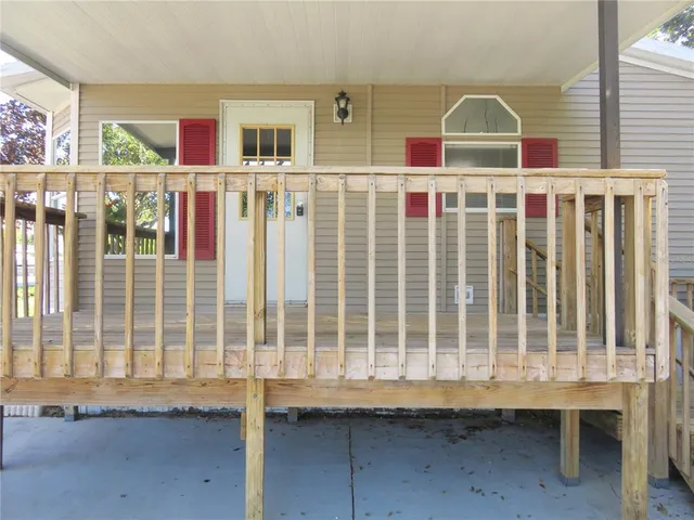 a view of front door