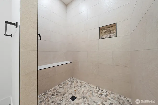 a view of backyard of house